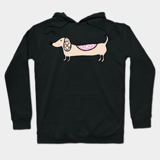 Pink cute dachshunds Hoodie